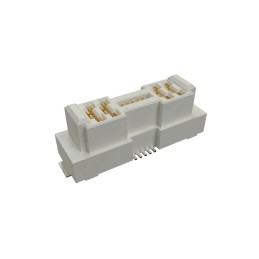 1 pcs - Amphenol Communications Solutions ComboStak Series Vertical Surface Mount PCB Socket, 14-Contact, 2-Row, Solder