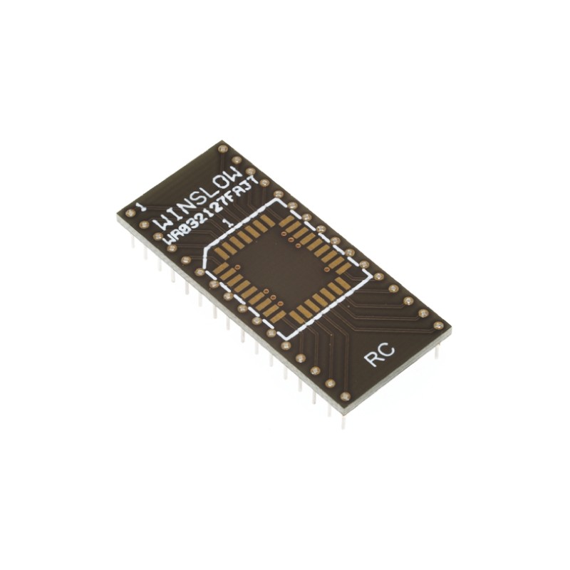 1 pcs - Winslow Straight Through Hole Mount 2.54mm Pitch IC Socket Adapter, 28 Pin Female PLCC to 28 Pin Male DIP