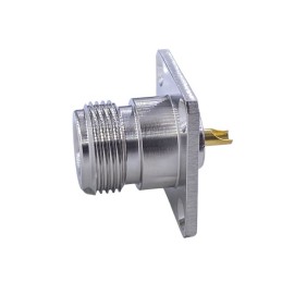 1 pcs - RS PRO, Plug Panel Mount N Connector, 50Ω, Solder Termination, Straight Body