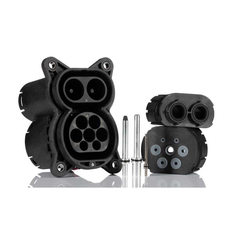 1 pcs - Amphenol Industrial, CCS2 Charging Inlet Socket, 200A 1000 V dc