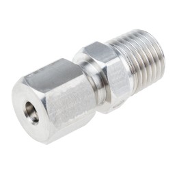 1 pcs - RS PRO In-Line Thermocouple Compression Fitting for Use with Thermocouple, 1/4 NPT, 3/16in Probe, RoHS Compliant