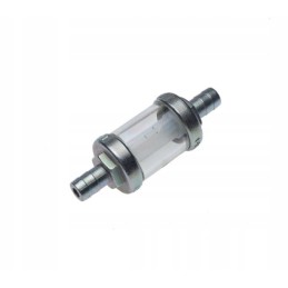 Metal chrome fuel filter 8mm Honda Jawa chopper