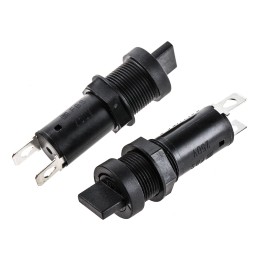 5 pcs - Schurter 10A Panel Mount Fuse Holder for 5 x 20mm Fuse, 1P, 250V ac