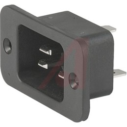 10 pcs - Schurter C20 Panel Mount IEC Connector Male, 16A, 250 V