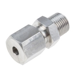 1 pcs - RS PRO In-Line Thermocouple Compression Fitting for Use with Thermocouple, 1/8 NPT, 4mm Probe, RoHS Compliant Standard