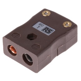 1 pcs - RS PRO Quickwire Thermocouple Connector for Use with Type T Thermocouple, Standard Size, IEC Standard