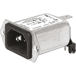 1 pcs - Schurter 15A, 250 V ac Male Panel Mount Filtered IEC Connector 5120.0007.0 None Fuse