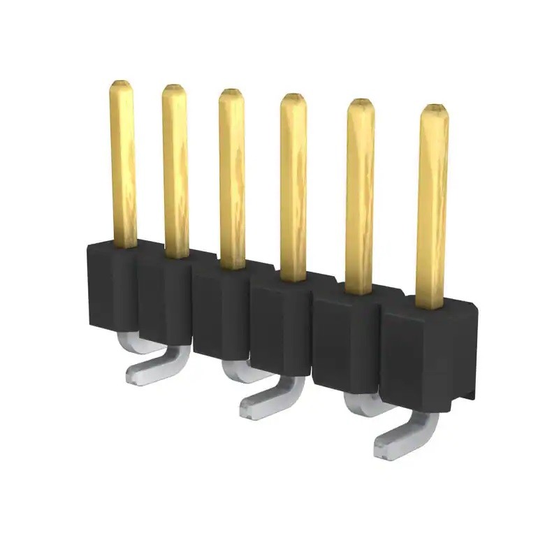 440 pcs - Molex C-Grid Series Vertical Surface Mount Pin Header, 6 Contact(s), 2.54mm Pitch, 1 Row(s), Unshrouded