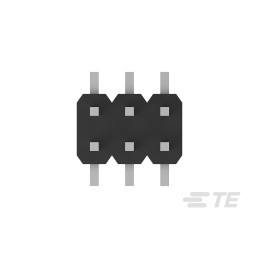 450 pcs - TE Connectivity AMPMODU Series Straight Surface Mount Pin Header, 6 Contact(s), 2.0mm Pitch, 2 Row(s), Unshrouded