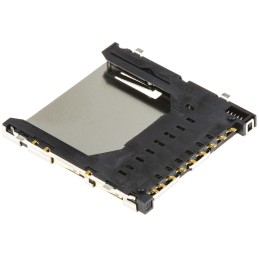 450 pcs - Hirose 9 Way Right Angle SD Card Memory Card Connector With Solder Termination