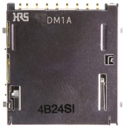 450 pcs - Hirose 9 Way Right Angle SD Card Memory Card Connector With Solder Termination