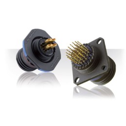 1 pcs - Souriau, 8DR 10 Way Jam Nut Connector Receptacle, Pin Contacts,Shell Size 13, MIL-DTL-38999