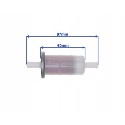 Fuel filter, paper insert, 8 mm, Honda Yamaha Kawasak