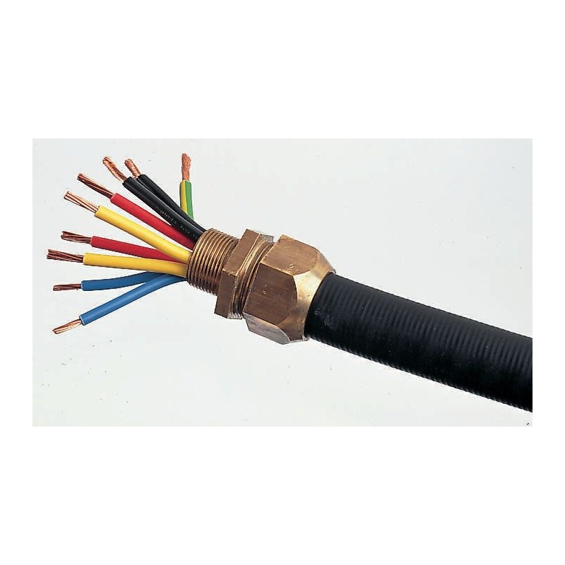 4 pcs - Kopex Straight, Conduit Fitting, 32mm Nominal Size, M32, Brass