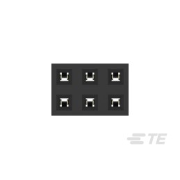 10 pcs - TE Connectivity AMPMODU Series Straight Through Hole Mount PCB Socket, 6-Contact, 2-Row, 2mm Pitch, Solder Termination