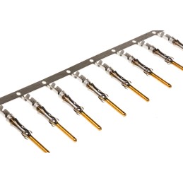 10 pcs - TE Connectivity Type III+ Series Male Crimp Terminal, 24AWG Min, 20AWG Max