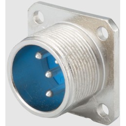 1 pcs - Jaeger 6 Way Panel Mount MIL Spec Circular Connector Receptacle, Pin Contacts, MIL-DTL-5015