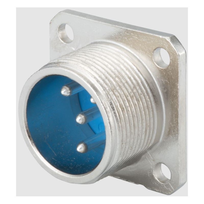 1 pcs - Jaeger 6 Way Panel Mount MIL Spec Circular Connector Receptacle, Pin Contacts, MIL-DTL-5015