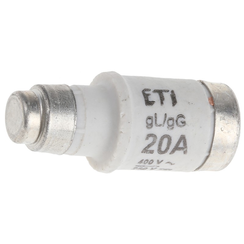 5 pcs - ETI 20A D02 Neozed Fuse, E18 Thread Size, gG, 400V ac