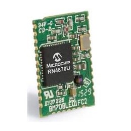 1 pcs : RN4870U-V/RM118 - Bluetooth Modules - 802.15.1 BT 4.2 BLE Module Unshielded 12x15mm