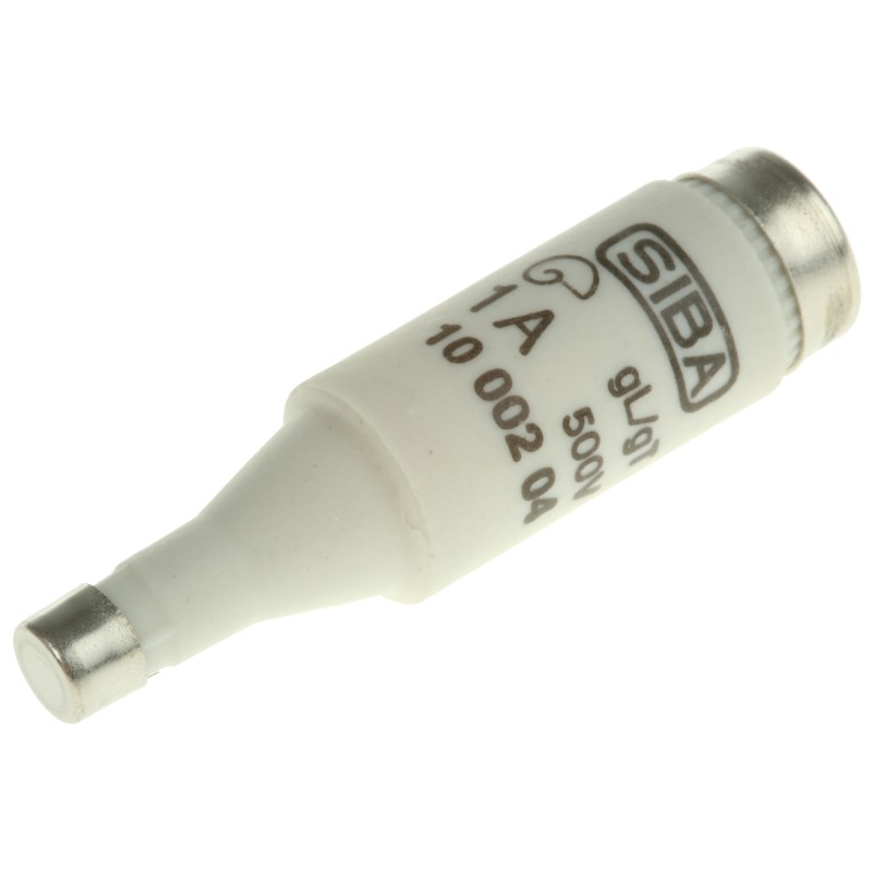 5 pcs - SIBA 1A DI Diazed Fuse, E16 Thread Size, gG - gL, 500V ac
