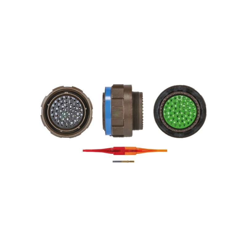 1 pcs - Souriau, 8D 41 Way Cable Mount MIL Spec Circular Connector Plug, Socket Contacts,Shell Size 21, Screw Coupling,