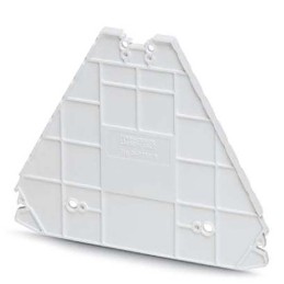 10 pcs - Phoenix Contact D-PTRV 8 WH Series End Cover for Use with DIN Rail Terminal Blocks