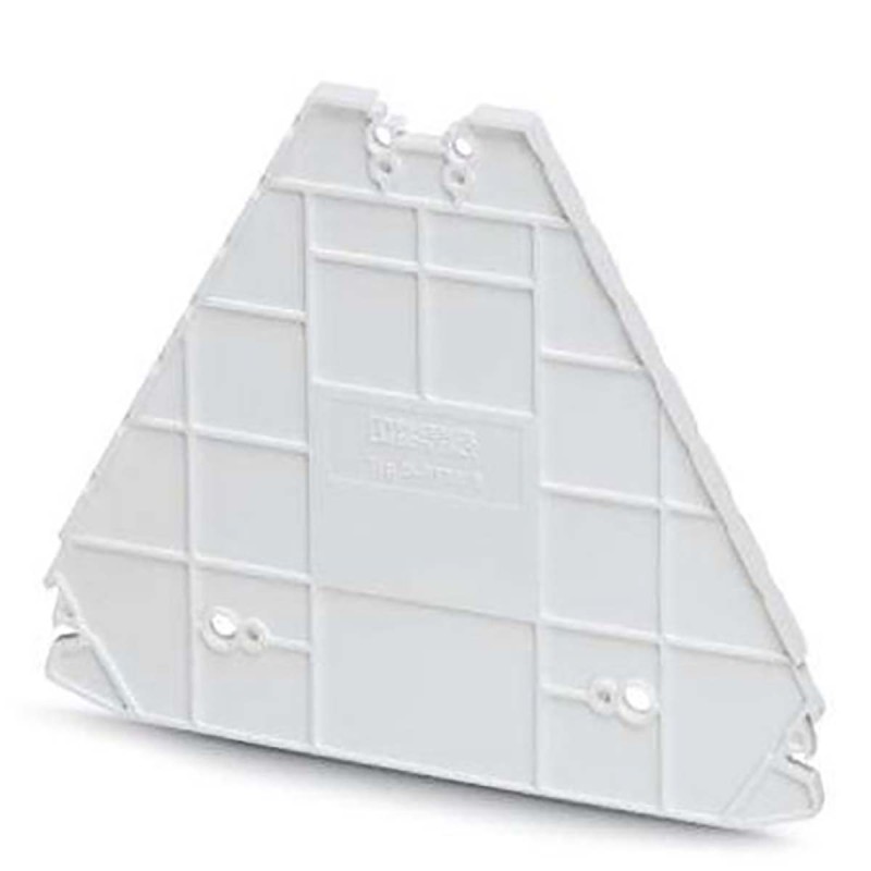 10 pcs - Phoenix Contact D-PTRV 8 WH Series End Cover for Use with DIN Rail Terminal Blocks