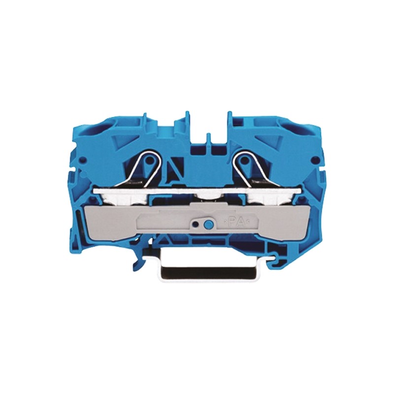 10 pcs - Wago TOPJOB S, 2010 Series Blue Feed Through Terminal Block, 10mm², Single-Level, Push-In Cage Clamp Termination, ATEX