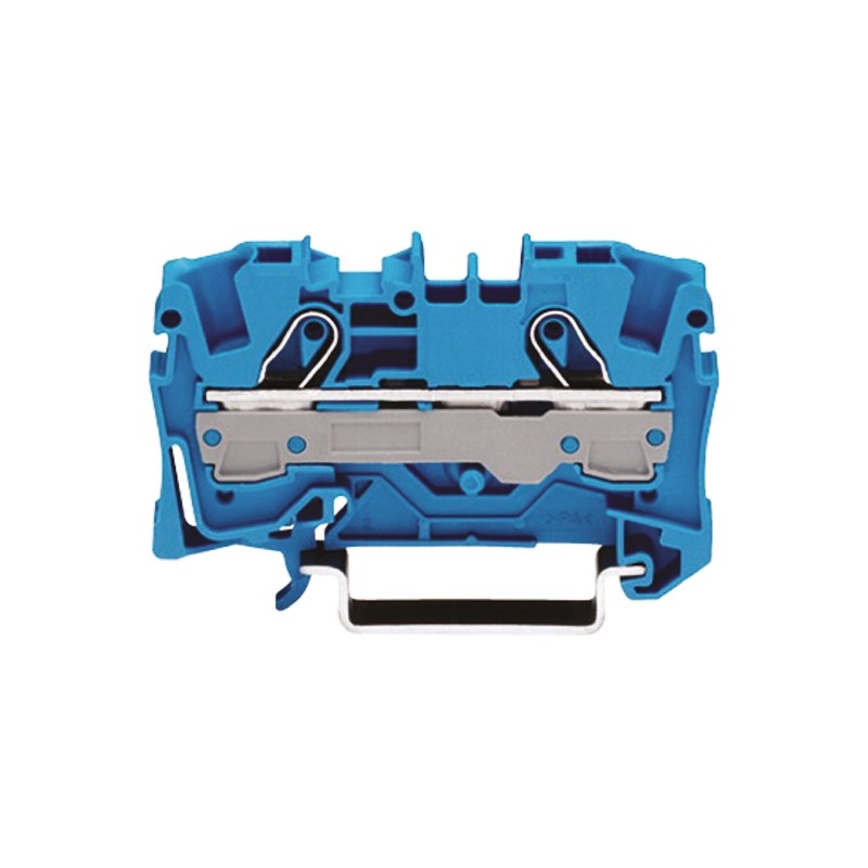 10 pcs - Wago TOPJOB S, 2006 Series Blue Feed Through Terminal Block, 6mm², Single-Level, Push-In Cage Clamp Termination, ATEX,