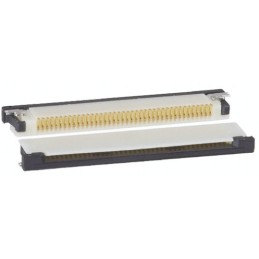 500 pcs - Amphenol Communications Solutions, OPU 0.5mm Pitch 40 Way Right Angle Male FPC Connector, ZIF Top Contact