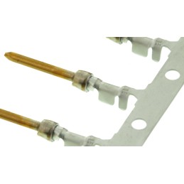 500 pcs - TE Connectivity, AMPLIMITE HD-20 Series, size 20 Male Crimp D-sub Connector Contact, Gold over Nickel Pin, 24 -