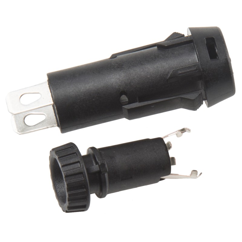 5 pcs - Schurter 16A Panel Mount Fuse Holder for 5 x 20mm Fuse, 1P, 250V ac