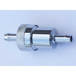 The chrome-plated fuel filter 6 8 does not allow water to pass through