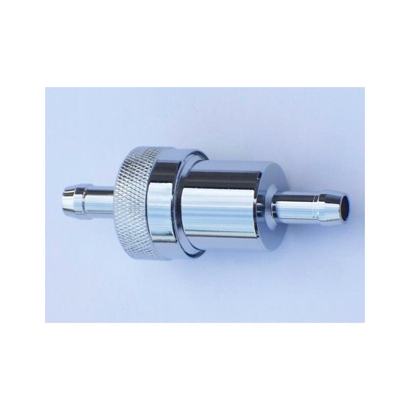 The chrome-plated fuel filter 6 8 does not allow water to pass through