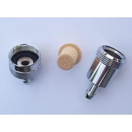The chrome-plated fuel filter 6 8 does not allow water to pass through