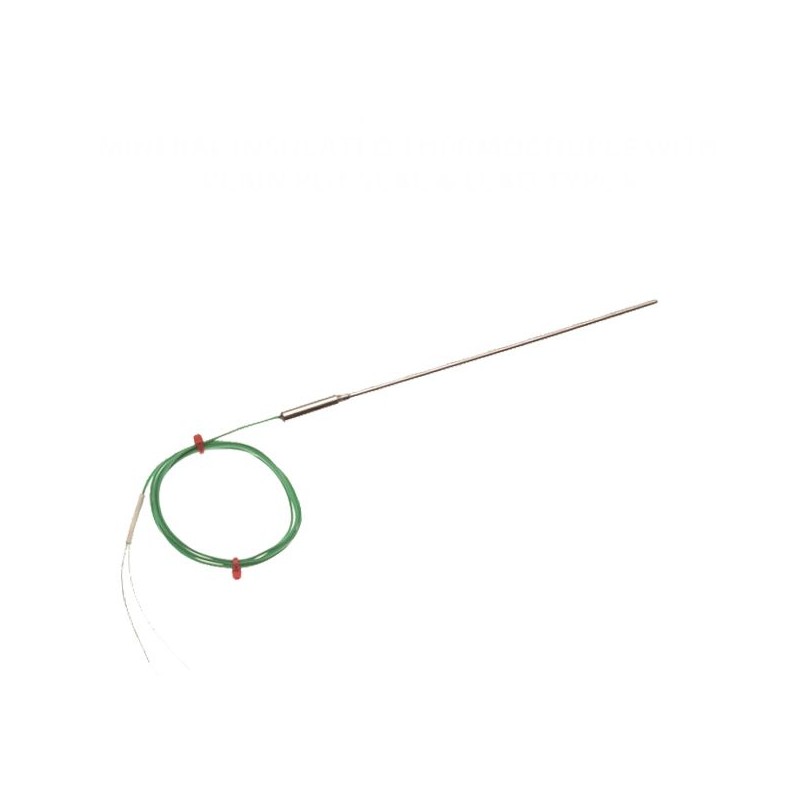 5 pcs - RS PRO Type K Thermocouple 150mm Length, 1.5mm Diameter, -40°C - +1100°C
