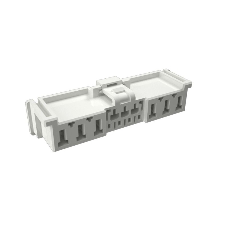 10 pcs - Amphenol Communications Solutions Receptacle Crimp Connector Housing, 1mm Pitch, 6, 7 Way