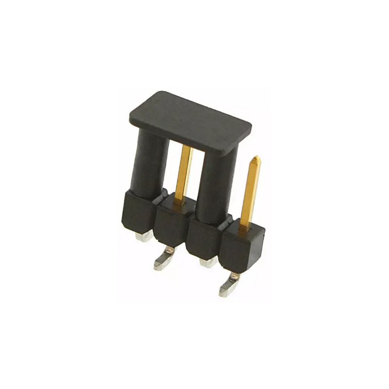 500 pcs - TE Connectivity AMPMODU MOD II Series Straight Surface Mount Pin Header, 4 Contact(s), 2.54mm Pitch, 1 Row(s),