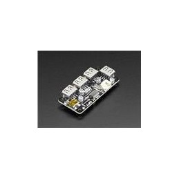 1 pcs : 3298 - Interface Development Tools Zero4U - 4 Port USB Hub for RPi Zero 1.3