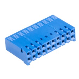 10 pcs - Amphenol Communications Solutions, DUBOX Female Connector Housing, 2.54mm Pitch, 20 Way, 2 Row