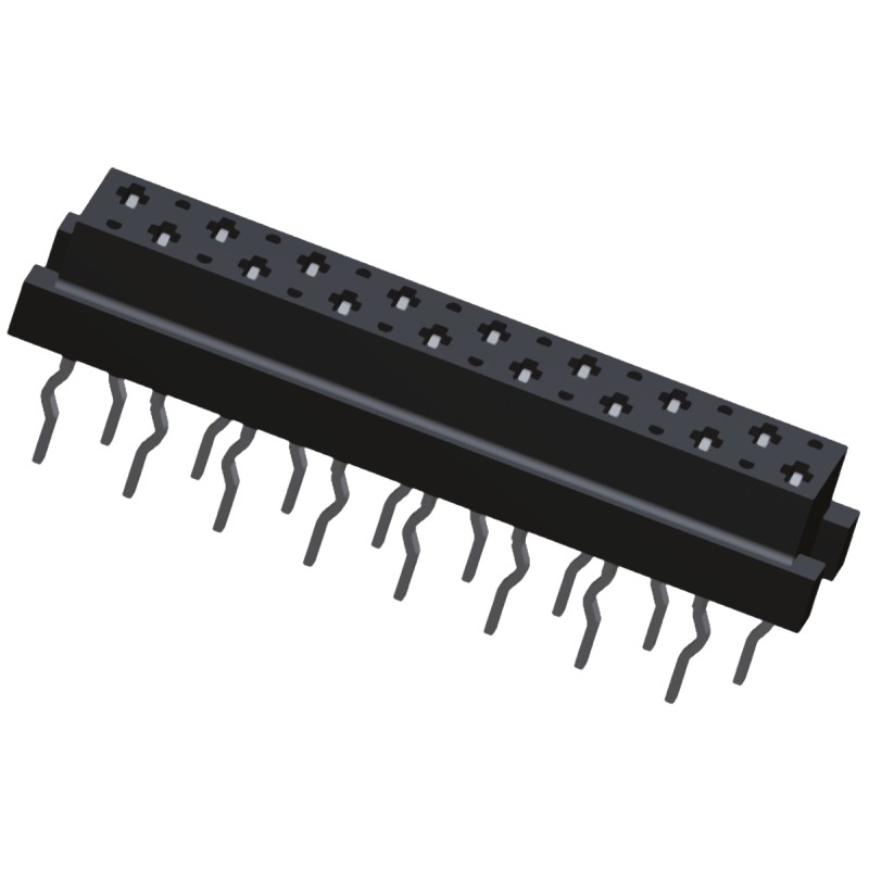 10 pcs - TE Connectivity Micro-MaTch Series Straight Through Hole Mount PCB Socket, 16-Contact, 2-Row, 1.27mm Pitch, Solder