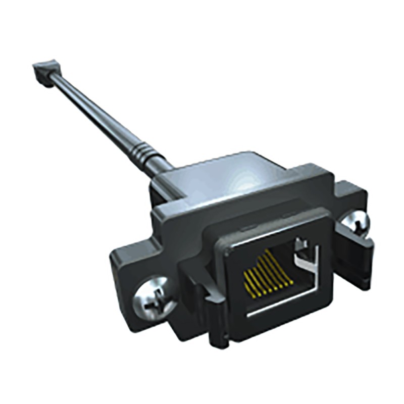 1 pcs - Samtec RPCE Series Female RJ45 Connector, Panel Mount, Cat3, Cat5, Cat5e