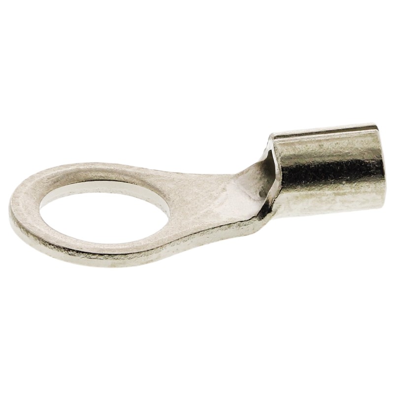 10 pcs - TE Connectivity, STRATO-THERM Uninsulated Ring Terminal, M5 Stud Size, 0.26mm² to 1.65mm² Wire Size