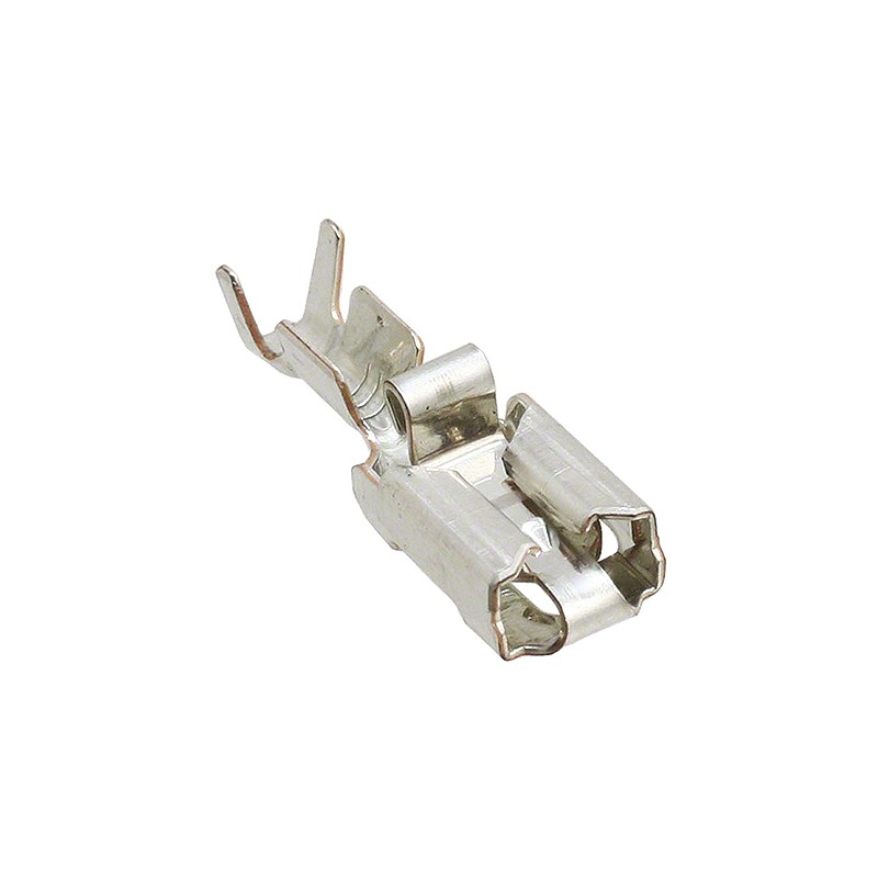 100 pcs - TE Connectivity Positive Lock .250 Mk I Uninsulated Female Spade Connector, Receptacle, 6.35 x 0.81mm Tab Size, 1mm² 