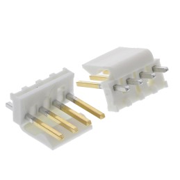 10 pcs - Molex KK 396 Series Straight Through Hole Pin Header, 4 Contact(s), 3.96mm Pitch, 1 Row(s), Unshrouded