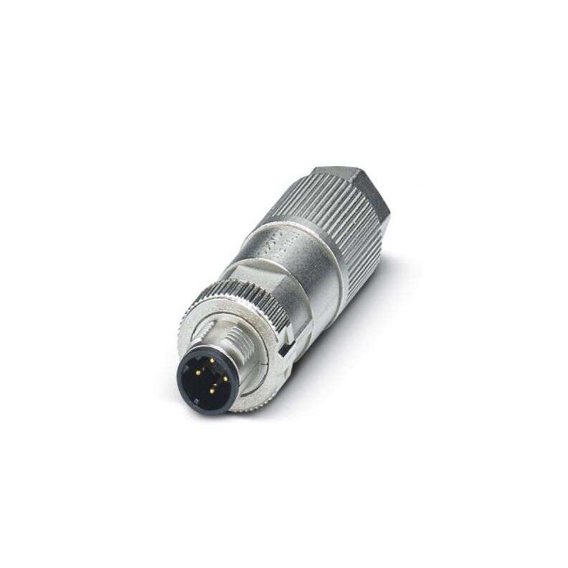 1 pcs - Phoenix Contact Circular Connector, 4 Contacts, M12 Connector, Plug