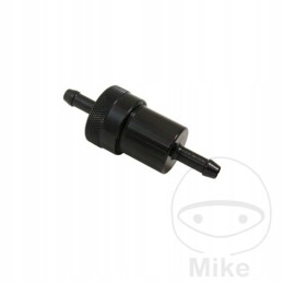 Aluminum fuel filter 6-5 mm black, inline