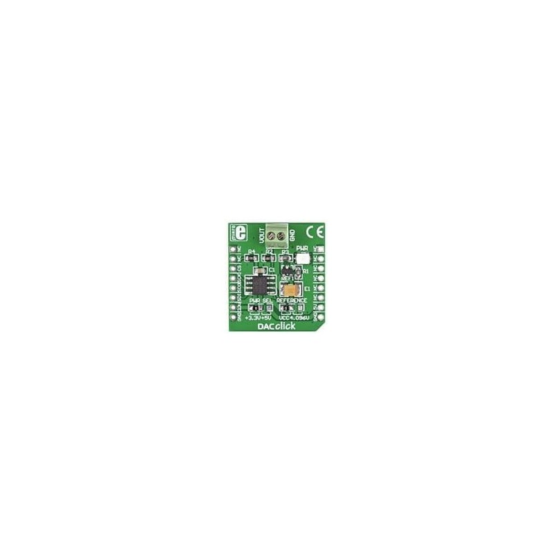 1 pcs : MIKROE-950 - Data Conversion IC Development Tools DAC click MIKROBUS VERSION