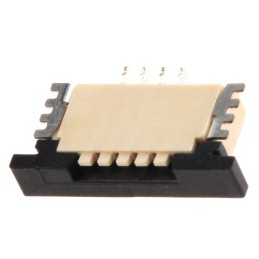 10 pcs - TE Connectivity, FPC 1mm Pitch 4 Way Right Angle Female FPC Connector, ZIF Bottom Contact